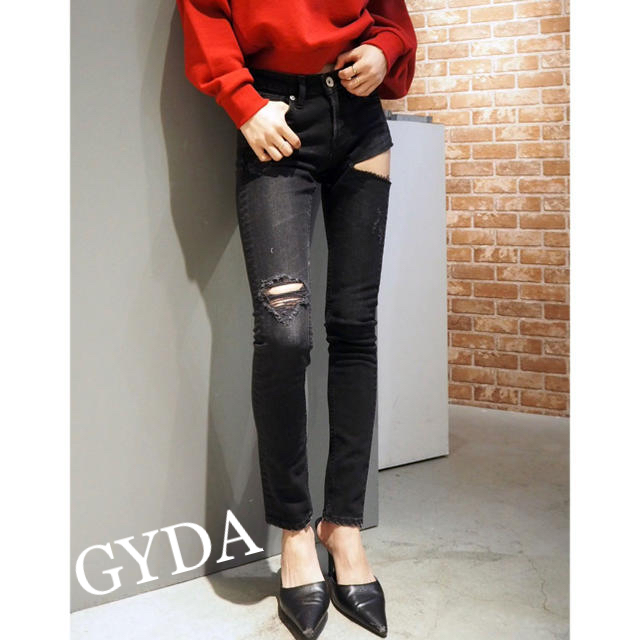 GYDA★side rippedスキニーデニム美品