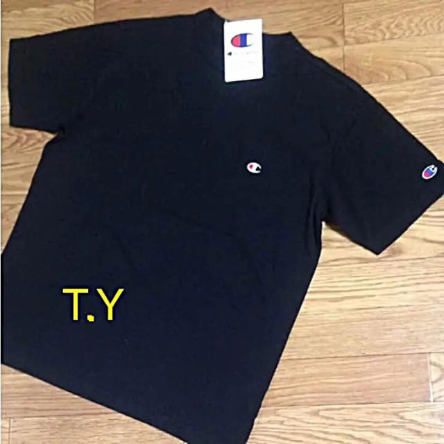 Champion(チャンピオン)のChampion Tシャツ 黒 Supreme EMODA Ungrid好きに メンズのトップス(Tシャツ/カットソー(半袖/袖なし))の商品写真