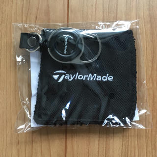 テーラーメイド(TaylorMade)の新品 Taylor Made リール付き ボールクリーナー 黒 白・ロゴ刺繍(その他)