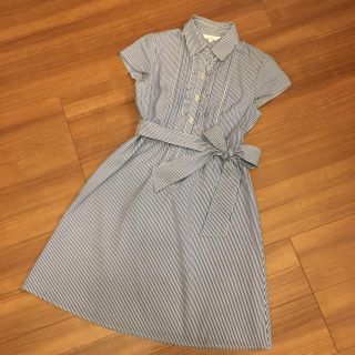 クリアインプレッション(CLEAR IMPRESSION)の【美品】clear impression ストライプ シャツ ワンピース(ひざ丈ワンピース)