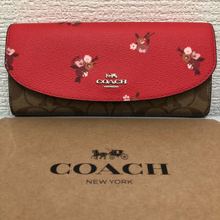 コーチ(COACH)のコーチ、長財布、人気の花柄、新品未使用(財布)