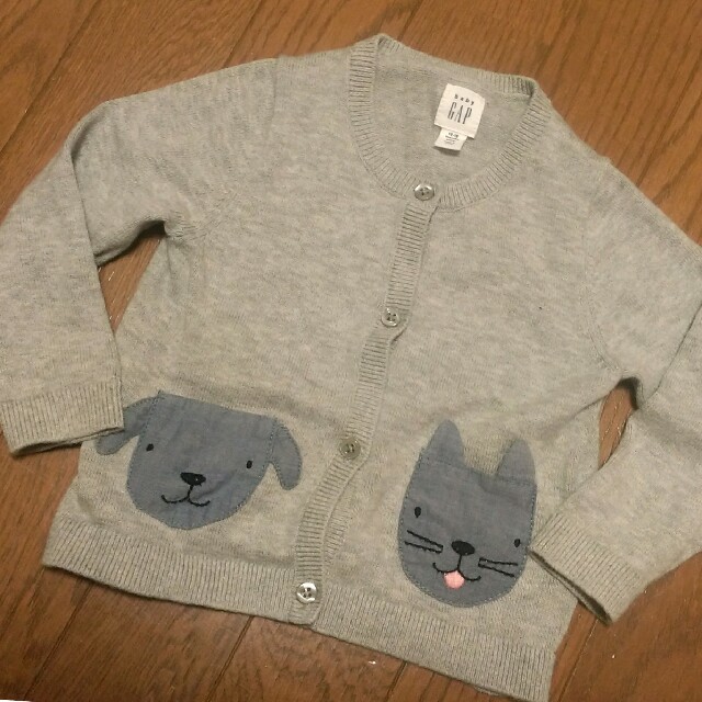 babyGAP(ベビーギャップ)の【極美品✨】🐶baby GAP カーディガン 80cm🐱 キッズ/ベビー/マタニティのベビー服(~85cm)(カーディガン/ボレロ)の商品写真