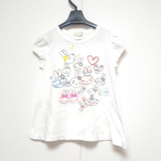 ニットプランナー(KP)の☆ふたばさま専用☆KP　ツムツムmimiちゃんTシャツ ボーダーワンピース　(Tシャツ/カットソー)