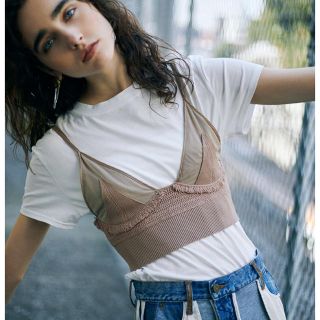 アメリヴィンテージ(Ameri VINTAGE)の【限定値下げ中】MEDI KNIT BUSTIER SET TEE/Ameri(Tシャツ(半袖/袖なし))