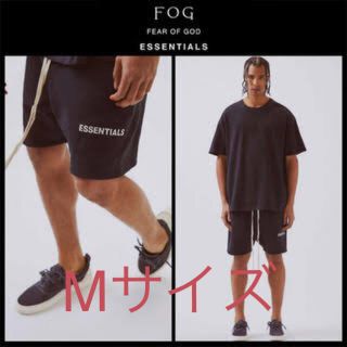 フィアオブゴッド(FEAR OF GOD)の【新品】FOG  Essentials ブラック フリース スウェット ショーツ(スウェット)