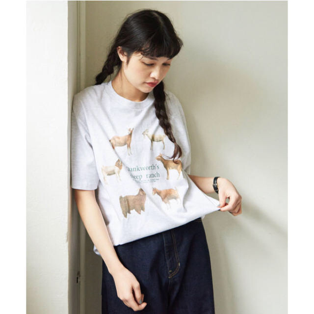 fig London 羊牧場Tシャツ グレー