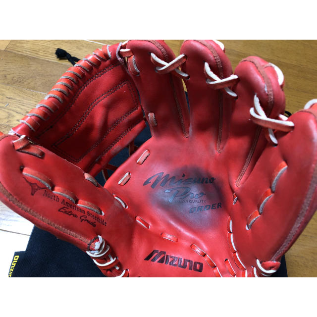 MIZUNO(ミズノ)のミズノプロ  ビックM 硬式用オーダーグローブ 内野手 スポーツ/アウトドアの野球(グローブ)の商品写真