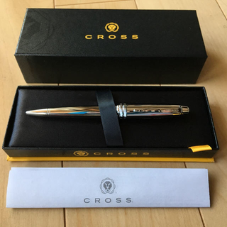 クロス(CROSS)のCROSS ボールペンクローム(シルバー)黒インク 新品未使用化粧箱入り(ペン/マーカー)