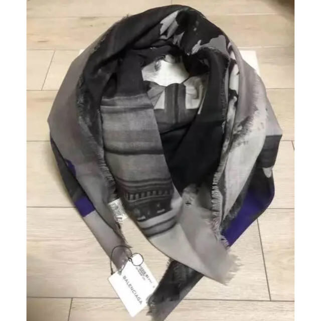 Balenciaga - BALENCIAGA バレンシアガ 大判ロゴストールの通販 by
