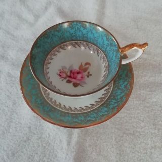 エインズレイ(Aynsley China)のAYNSLEY ピンクローズ　ティーカップ＆ソーサー

(グラス/カップ)