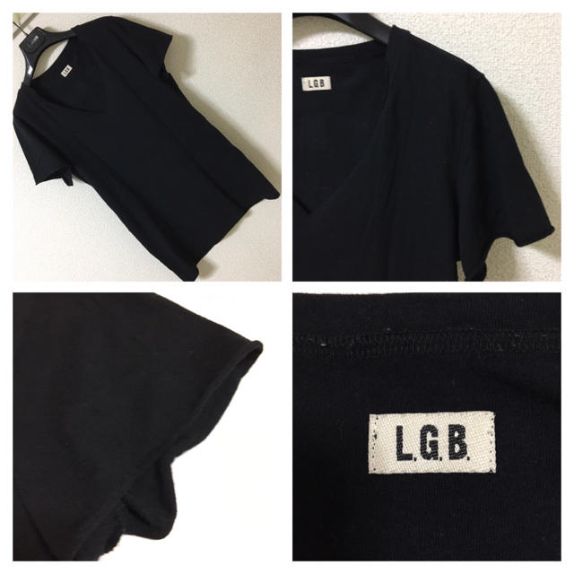 LGB(ルグランブルー)の◆レア◆L.G.B. ルグランブルー◆BLACK BIKERS VネックTシャツ メンズのトップス(Tシャツ/カットソー(半袖/袖なし))の商品写真