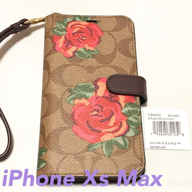 COACH - 新品 正規品 COACH コーチ iPhone Xs Max 手帳 ケース 花柄の ... 新品未使用★COACH コーチ iPhone XS/X用ケース シグネチャー 花