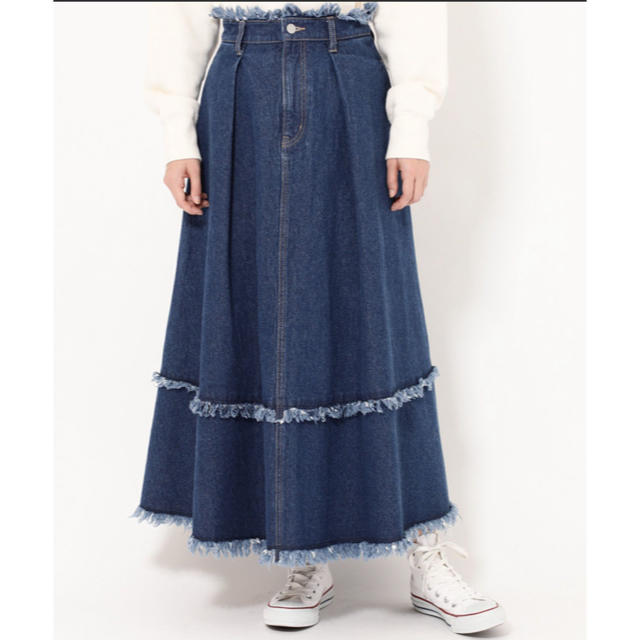 ROSE BUD(ローズバッド)の【ROSE BUD】デニムロングスカート レディースのスカート(ロングスカート)の商品写真
