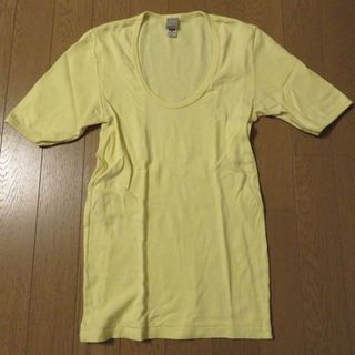 ビームスボーイ(BEAMS BOY)のBEAMS BOY　ストレッチＴシャツ　レモン色　Ｍサイズ　ビームス ボーイ(Tシャツ(半袖/袖なし))
