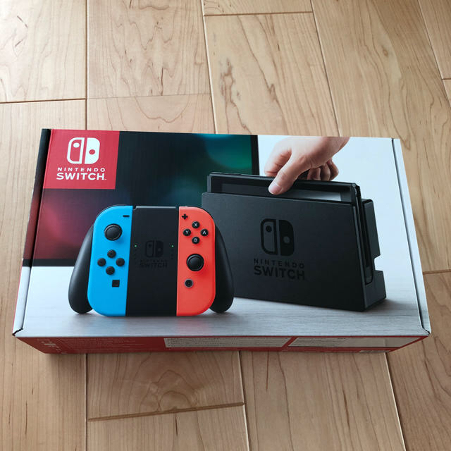 新品未開封 ニンテンドースイッチ本体 ネオン 保護フィルム付き