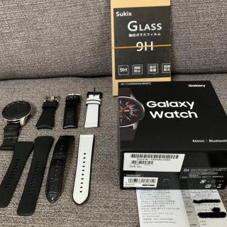 ギャラクシー(galaxxxy)のGalaxy watch 46mm ベルト，ガラスフィルムセット(腕時計(デジタル))