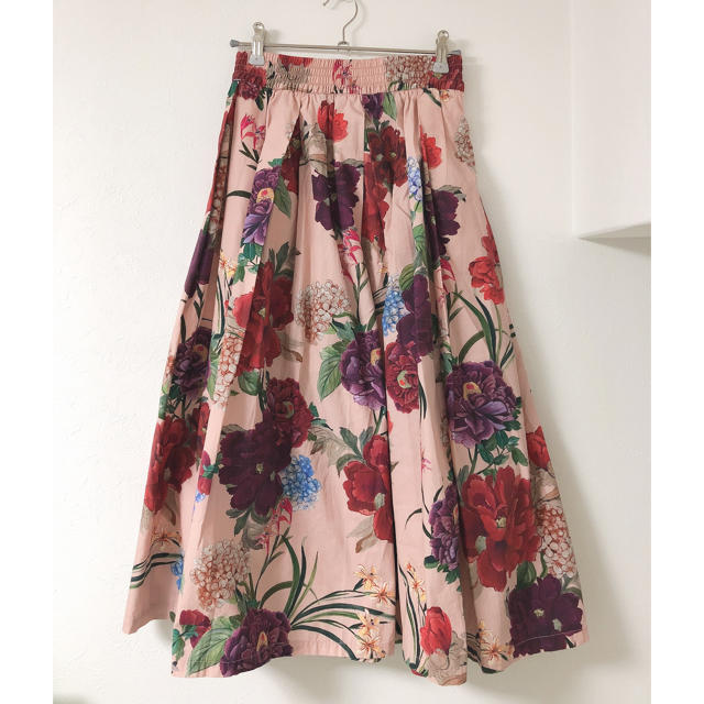 ZARA ザラ 花柄 ロング スカート マキシ インスタ 岡部あゆみさん