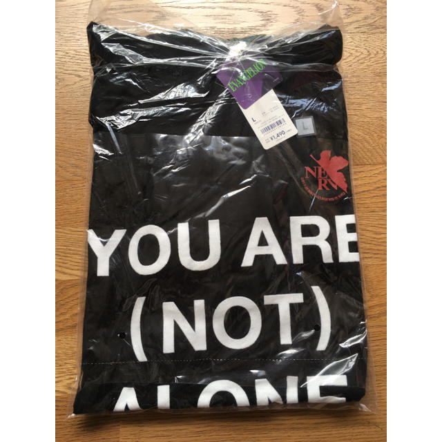 GU(ジーユー)のエヴァンゲリオン x GU コラボ 半袖パーカ ブラック L メンズのトップス(Tシャツ/カットソー(半袖/袖なし))の商品写真