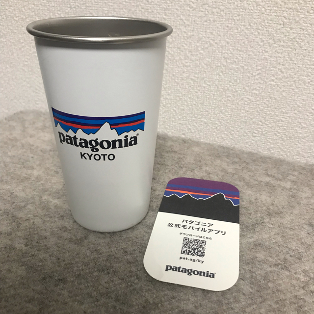 【未使用】シール付パタゴニア京都限定タンブラー(patagoniaミラーコップ)