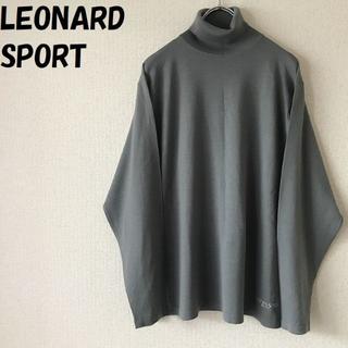 レオナール(LEONARD)の【人気】レオナールスポーツ タートルネックセーター サイズL ワンポイントロゴ(ニット/セーター)