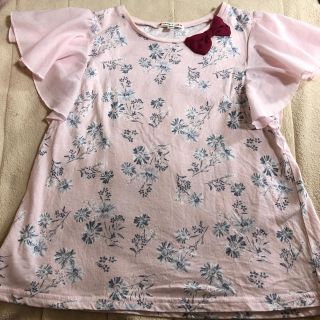 エニィファム(anyFAM)のらりらちゃん様専用 any FAM 140cm半袖 ピンク花柄(Tシャツ/カットソー)