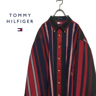 トミーヒルフィガー(TOMMY HILFIGER)のTOMMY HILFIGER トミーヒルフィガー 90s ストライプシャツ(シャツ)