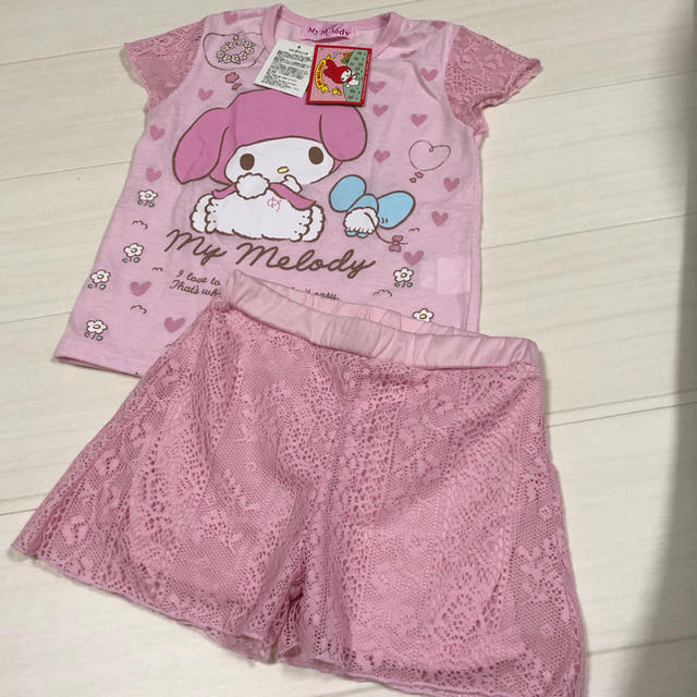 マイメロディ(マイメロディ)の新品♡マイメロディ♡パジャマ キッズ/ベビー/マタニティのキッズ服女の子用(90cm~)(パジャマ)の商品写真