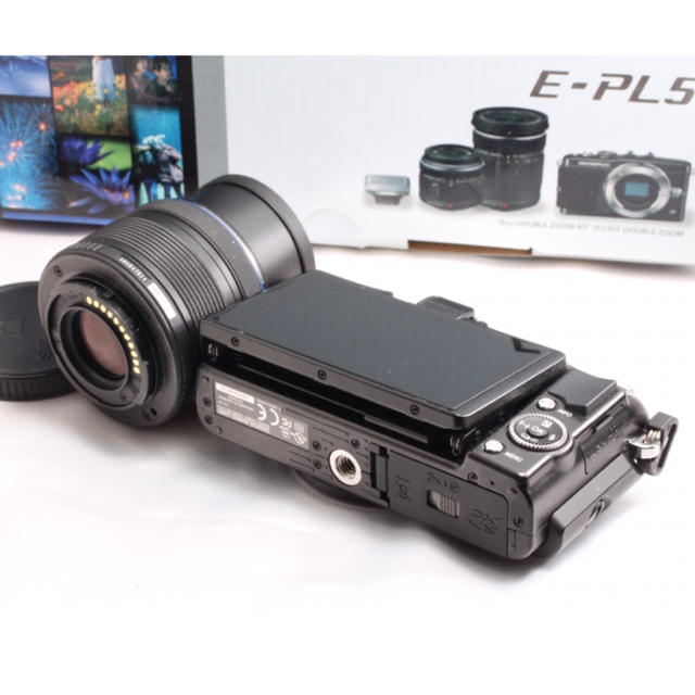 OLYMPUS(オリンパス)のマイマイ6569様専用❤️自撮りも簡単❤️オリンパス E-PL5 レンズキット スマホ/家電/カメラのカメラ(ミラーレス一眼)の商品写真