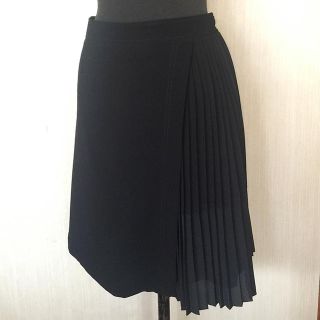 インディヴィ(INDIVI)のINDIVI 黒スカート(ひざ丈スカート)