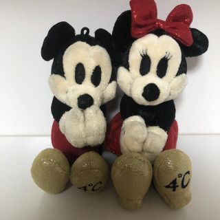 ディズニー(Disney)のミッキー＆ミニー 4°c ペアキーホルダー クリスマス限定(キーホルダー)