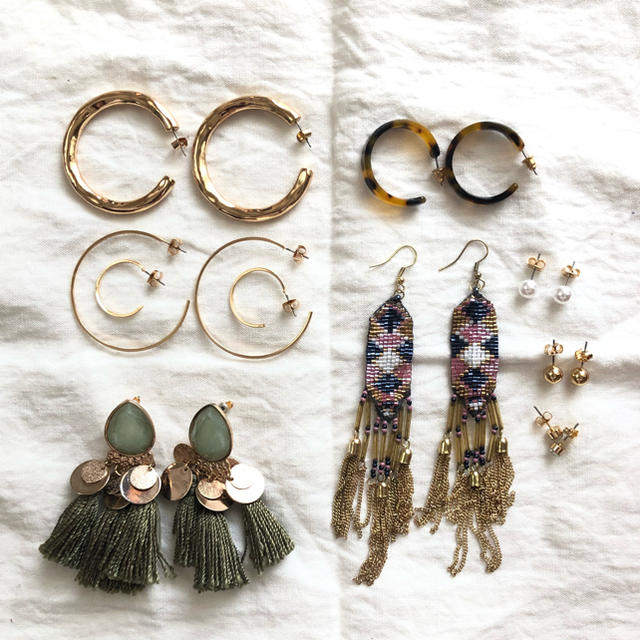 ZARA(ザラ)のZARA H&M ピアス9個セット レディースのアクセサリー(ピアス)の商品写真