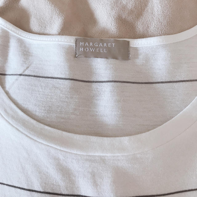 MARGARET HOWELL(マーガレットハウエル)のマーガレットハウエル ボーダー カットソー Tシャツ レディースのトップス(Tシャツ(半袖/袖なし))の商品写真