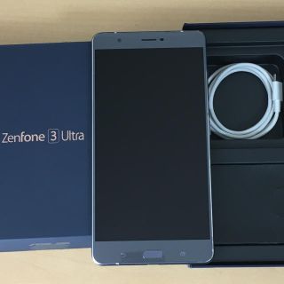 エイスース(ASUS)のASUS Zenfone3 Ultra(ZU680KL) 4GB32GBグレー (スマートフォン本体)