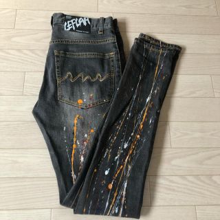 レフラー leflah vintage washed skinny WANIMA