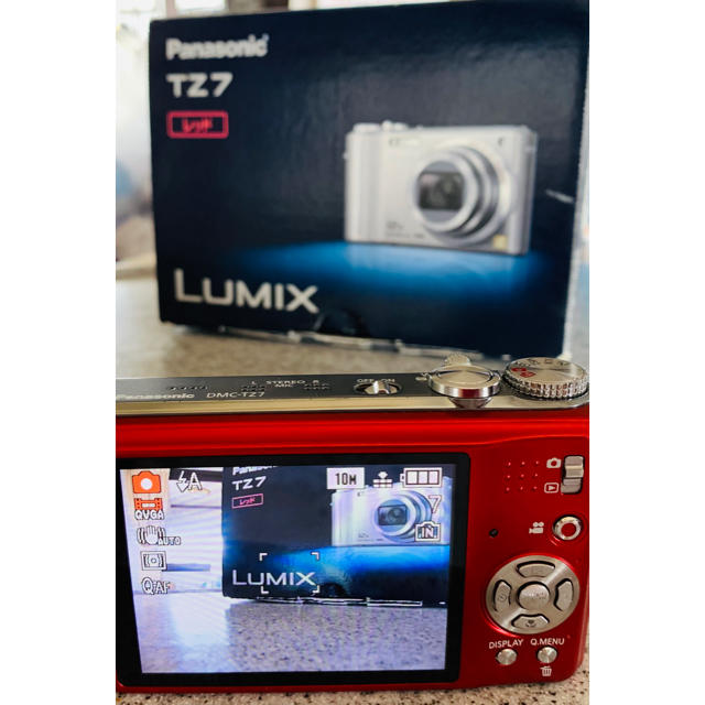 Panasonic(パナソニック)のPanasonic DMC-TZ7 レッド スマホ/家電/カメラのカメラ(コンパクトデジタルカメラ)の商品写真