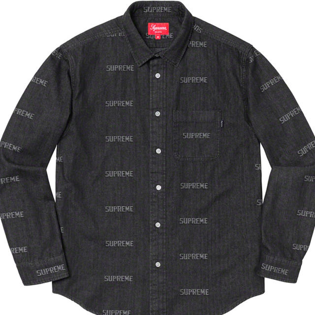 Supreme(シュプリーム)のSupreme logo denim shirt デニムシャツ week9 メンズのジャケット/アウター(Gジャン/デニムジャケット)の商品写真