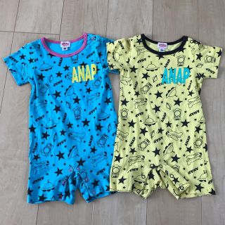 アナップキッズ(ANAP Kids)のANAP KIDS ロンパース２枚セット(ロンパース)