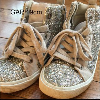 ギャップキッズ(GAP Kids)のGAP KIDS ラメハイカット19(スニーカー)