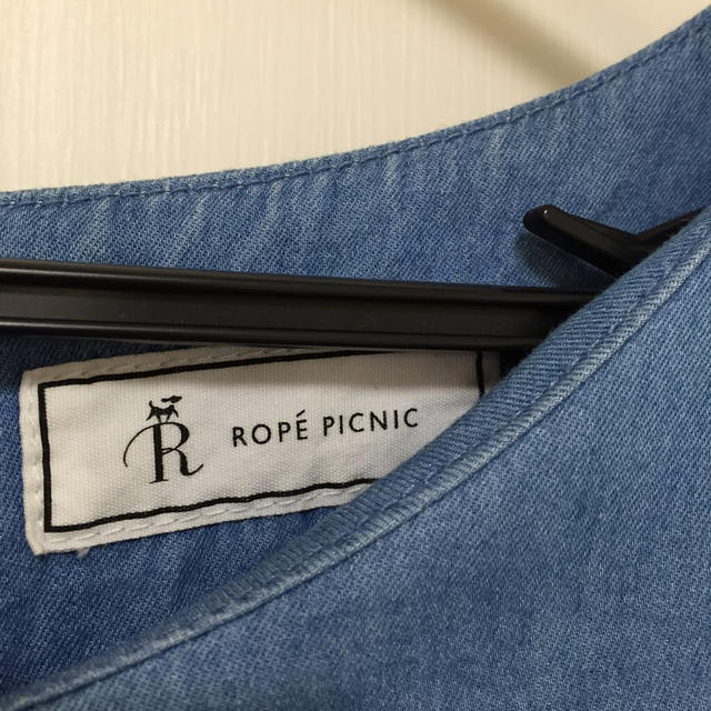 Rope' Picnic(ロペピクニック)のkao様専用♡袖フリルのデニム素材 レディースのワンピース(ひざ丈ワンピース)の商品写真