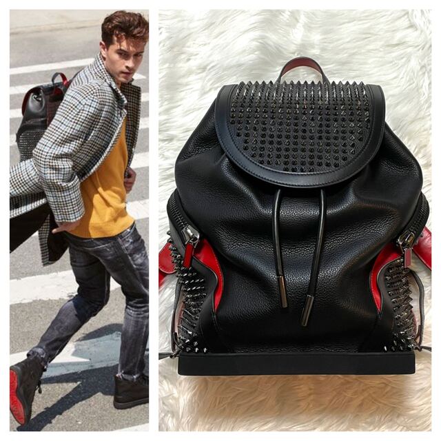 激安通販新作 - Louboutin Christian 本物 レザーバックパック
