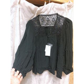 マウジー(moussy)のmoussy レース ブラウス シフォン(シャツ/ブラウス(長袖/七分))