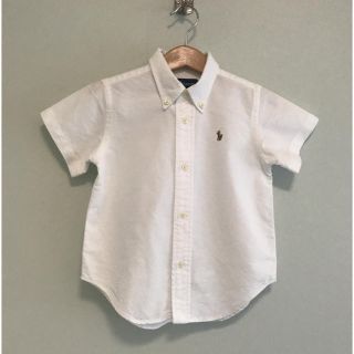 ラルフローレン(Ralph Lauren)の☆極極美品☆90 ラルフローレン 半袖 オックスフォード シャツ(ドレス/フォーマル)