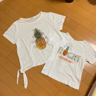 ザラ(ZARA)のパイナップル 親子リンクコーデセット(Tシャツ/カットソー)