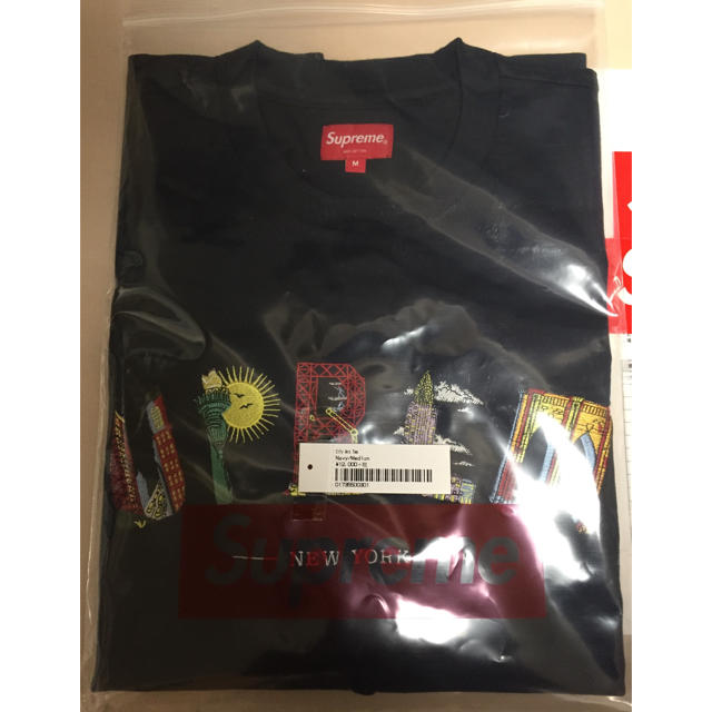 送料込 M Supreme City Arc Tee ネイビー