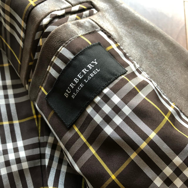 BURBERRY BLACK LABEL(バーバリーブラックレーベル)のバーバリー レザージャケット メンズのジャケット/アウター(レザージャケット)の商品写真