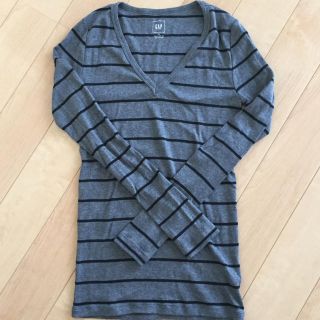 ギャップ(GAP)のプリン様専用　新品 GAP グレーボーダー 長袖Tシャツ(Tシャツ(長袖/七分))