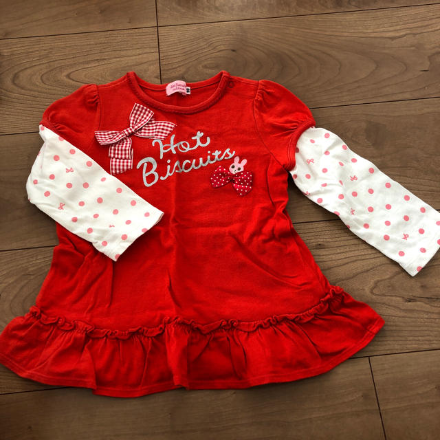 HOT BISCUITS(ホットビスケッツ)のミキハウス★90 キッズ/ベビー/マタニティのキッズ服女の子用(90cm~)(Tシャツ/カットソー)の商品写真