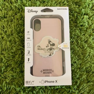 ディズニー(Disney)のiPhoneX iPhoneXS ケース イーフィット  ディズニー ミニー(iPhoneケース)