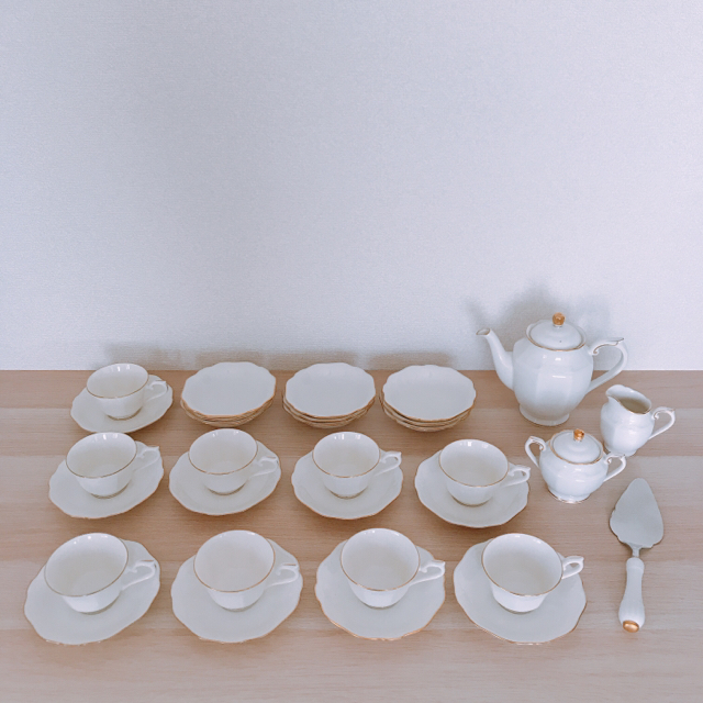 ノリタケ bone china コンテンポラリー ティーセット