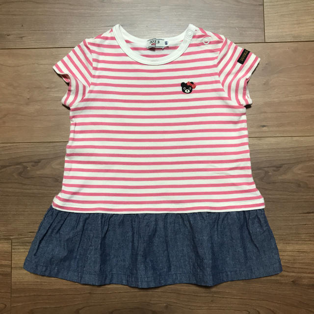 DOUBLE.B(ダブルビー)のミキハウス ダブルビー チュニック 80 キッズ/ベビー/マタニティのベビー服(~85cm)(ワンピース)の商品写真